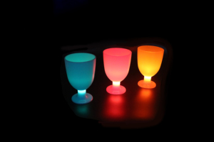 Unbreakable LED Luminous Silicone <strong>Wine</strong> Glasses Shatterproof <strong>Wine</strong> <strong>Tumblers</strong> Dishwasher Safe Drinkware - Product Image 2