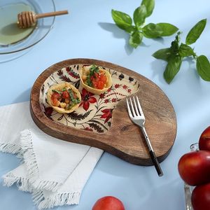Plateau de service en bois de concepteur de vente chaude pour la partie d'hôtel de restaurant à la maison au meilleur prix - Product Image 2