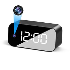 2MP WIFI Camera Speaker Clock with Night Vision Motion Detection Remote Viewing Camcorder for Home Security Camera - Product Image 1