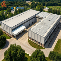 Bâtiments préfabriqués en structure acier antirouille pour entrepôts industriels d'Amérique du Nord, destinés au stockage de céréales et de marchandises en vrac