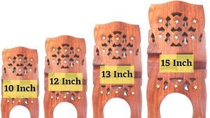 Support de livre saint en bois Rehal pour Pooja Reading Geeta Bible Quran Books (13 INCH) - Product Image 2