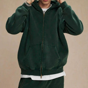 Survêtements délavés à l'acide Survêtement délavé à fermeture éclair complète pour hommes 2025 Ensembles de pantalons de survêtement à capuche de haute qualité Survêtement délavé à l'acide - Product Image 4