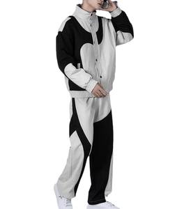 Ensemble survêtement coupe-vent imperméable personnalisé pour l'hiver, avec impression de logo sur mesure, respirant, coupe-vent, style sportif, 100% coton - Product Image 5