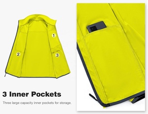 Vêtements de chasse pour hommes de qualité supérieure gilet polaire veste gilet Softshell broderie personnalisée Logo hiver chaud gilets pour hommes - Product Image 6