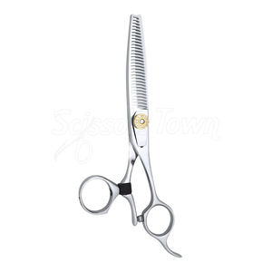 Ciseaux amincissants pivotants de salon avec dents fines et pouce rotatif pour une superposition sans couture - Product Image 6