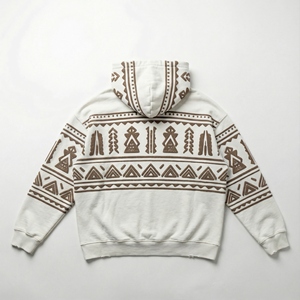 Sudadera con Capucha para Hombre, Gruesa, 500 g/m², Felpa de Algodón, Corte Cuadrado, Regular, Ecológica, Transpirable, Invierno, Bordado Personalizado, Estilo Desgastado - Product Image 2