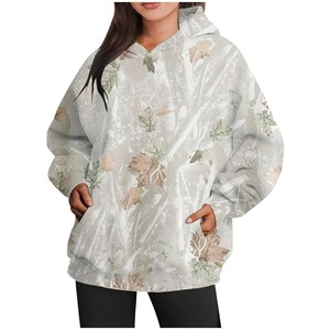 Suéter de lana de camuflaje grande para hombre de otoño e invierno, sudadera con Capucha con cordón deportivo relajado suelto con nuevo diseño - Product Image 2