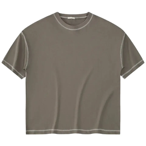 T-shirt Hip Hop pour hommes coupe ample à manches courtes Streetwear t-shirt impression personnalisée 100% coton Polyester décontracté haut tendance - Product Image 2