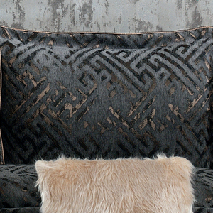 ชุดเครื่องนอนกูซิด โมเดิร์น ลายเส้นใยย้อมสี ไดมอนด์ 4 ชิ้น สีเทาแอนทราไซต์ ผ้าเชนิล 100% ป้องกันไรฝุ่น ขนาดคิงไซส์ สำหรับใช้ในบ้าน - Product Image 3