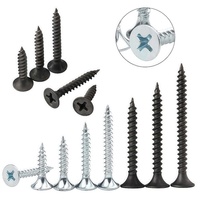 Tornillo Autorroscante de Rosca Alta y Baja, Cabeza Plana, Acero Inoxidable, Fijador para Madera, Estándar ISO, Tornillo Duradero