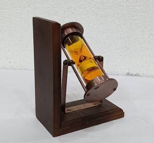 Serre-livres Minuterie De Sable Brun Serre-livres En Bois Bibliothèque De Collection Serre-livres Support de Livre de Bureau Bureau Décoration - Product Image 2