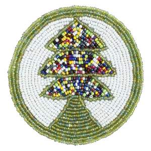 Vente chaude Moderne Décoratif Tasse Sous-verres À La Main Fleur Verre Perlé pour Table Basse pour Mats & Pads - Product Image 6