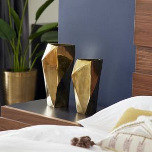 Style Table <b>Vase</b> for Living Rooms Bedrooms and Hotels Decor Aluminum <b>Vase</b> <b>Gold</b> Plated Interior Design - Product Image 5