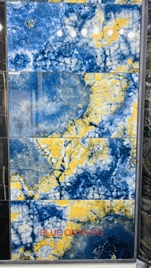 Carreaux de design moderne brillants et émaillés 600*1200 mm 2*4 pieds Surface polie Haute qualité standard Matériel de brique réfractaire en provenance d'Inde - Product Image 4