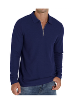 Polo pour homme confortable avec col classique, tissu respirant, adapté au bureau et à un usage quotidien décontracté