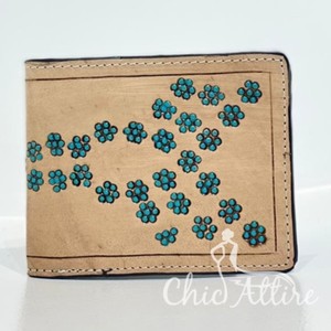 New Trending Hand Tooled Leather Men's <b>Wallets</b> Long Zipper Turquoise <b>Wallets</b> Credit <b>Card</b> <b>Holder</b> Genuine Leather Cow Boy <b>Wallets</b> - Product Image 1