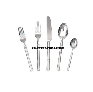 Ustensiles de cuisine Vaisselle Couverts Serveur à salade en acier inoxydable avec manche en feuille Servir les aliments Spork Salade Fourchette Cuillère Serveur Ensemble - Product Image 5