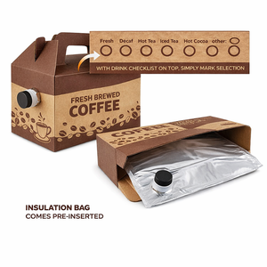 En stock: Dispensadores de café desechables de 96 oz, dispensador de bebidas calientes, portavasos de café con asa para fiestas, catering y comida para llevar. - Product Image 3