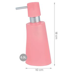 Dispenser di sapone Spirella, collezione MOVE, colore rosa, effetto gelato - Product Image 2