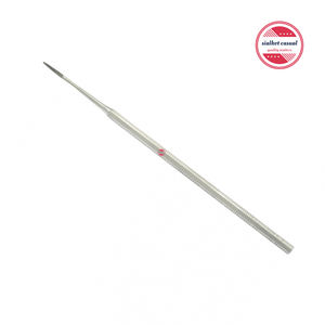 Micro tête de podierie incarnée en acier inoxydable, taille de la lime, forme de l'extrémité droite, extrémité unique conçue pour traitement de l'incarnée - Product Image 4