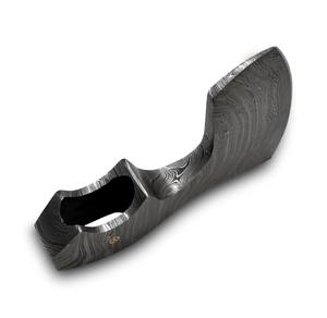 Tête de hache en acier Damas personnalisable de style nordique, style viking, barbe, hachette DIY, 5 lames de coupe, qualité industrielle, forgée à la main - Product Image 6