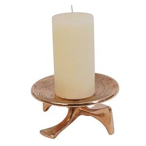 เชิงเทียนโลหะสีโรสโกลด์ขนาดเล็กทำด้วยมือดีไซน์ไม่ซ้ำใครสำหรับไฟตกแต่งบ้าน - Product Image 5