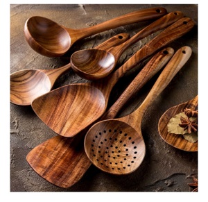 3 pièces de service à salade écologiques, compatibles lave-vaisselle, ustensiles à salade pour la maison et la cuisine, fabriqués en Inde - Product Image 2