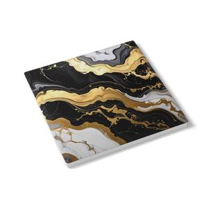 Black Gold And White Marble <b>Ceramic</b> Drink <b>Coaster</b> Stylish Home Decor Table <b>Coaster</b> - Product Image 1