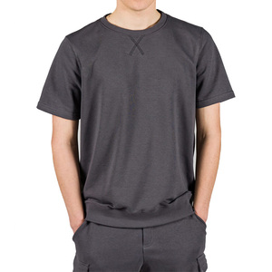 Camisetas de algodón de secado rápido para hombre, ropa informal lisa de gran tamaño, diseño de logotipo personalizado, precio barato, venta al por mayor - Product Image 2