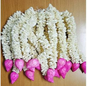 Magnifique guirlande de fleurs artificielles pour décoration de mariage indien, guirlande de fleurs suspendue pour extérieur, décoration de la maison, guirlandes de jasmin - Product Image 1