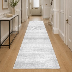 Tapis RUGS DEPOT LXDP-0015 en gros, couleur crème ivoire, style traditionnel anatolien, imprimé numériquement, lavable en machine, en chenille, antidérapant - Product Image 5