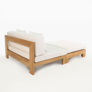 เก้าอี้เลานจ์ arjuna ทำจากไม้เนื้อแข็งเก้าอี้เลานจ์กลางแจ้ง - Product Image 1