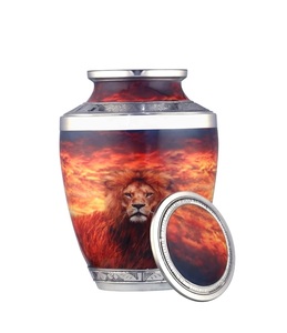 Urnes de crémation de lion pour les cendres humaines-Urnes décoratives, Urnes pour les cendres humaines Femme et homme, Urnes pour les cendres Funérailles féminines adultes - Product Image 1