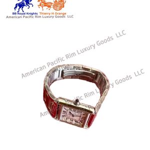 Luxury Women's Stainless Steel <b>Case</b> Italian Leather Band Quartz Business Fashion <b>Watch</b> Waterproof Classic Round Design Cartiers - Product Image 5