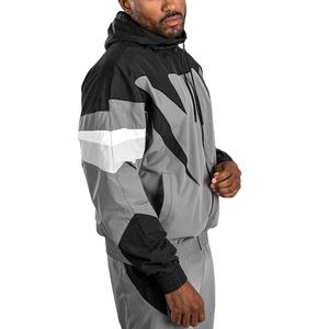 Conjunto de Chaqueta y Pantalones Deportivos de Nailon Gris para Hombre, Estilo Nuevo, con Cierre, Traje Deportivo de Invierno con Logotipo, Chaqueta Cortavientos de Poliéster para Hombre 2026 - Product Image 2