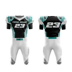 Ensemble d'uniformes de football américain 100% Polyester respirant Dernier design Prix raisonnable Option grande taille - Product Image 6