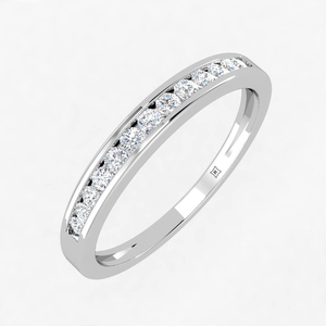 Rikhava Diamonds Women's IGI Certified White Rose Gold Inlay Fine Ring with Creative Design Direct Factory Supply for <b>Weddings</b> - Product Image 3