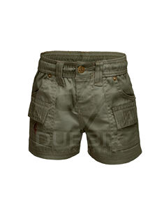 Pantalones cortos para niños 100% algodón personalizable Logo pegatina Color patrón diseño pantalones cortos para mujer - Product Image 2