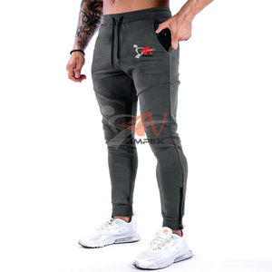 Pantalon de jogging en molleton pour homme, de haute qualité, avec logo imprimé personnalisé, taille élastique, imperméable et options personnalisables - Product Image 3