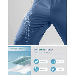 Vente en gros de pantalons 100% coton pour hommes avec logo personnalisé décontracté Streetwear tricoté uni sport respirant pantalons pour hommes d'été avec poches - Product Image 6