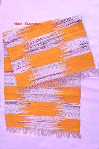 Alfombra de algodón multicolor para puerta de entrada de casa, sala de estar alfombrilla para, jardín, hecha a mano, antideslizante, moderno patrón de lunares - Product Image 4