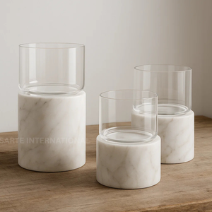 High Quality Marble <b>Pillar</b> <b>Candle</b> Holder Luxury Decorative <b>Candle</b> Stand for Home Office Wedding Decor - Product Image 3