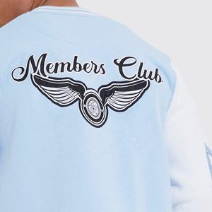 Vente en gros 2025 Veste universitaire personnalisée unique avec broderie de lettres de baseball, imprimée, style streetwear pour hommes, pour l'hiver - Product Image 3