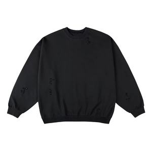 เสื้อสเวตเชิ้ตแบบมีฮู้ดทรงหลวมโอเวอร์ไซส์สำหรับผู้ชายเสื้อสเวตเชิ้ตแบบขาดๆวินเทจสำหรับผู้ชาย - Product Image 3