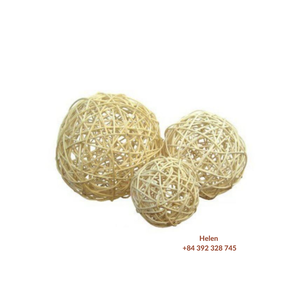 Ornements de boule de rotin combinés avec des articles suspendus-mise à jour du nouveau style moderne de boule de rotin pour la décoration fête prix bas - Product Image 6