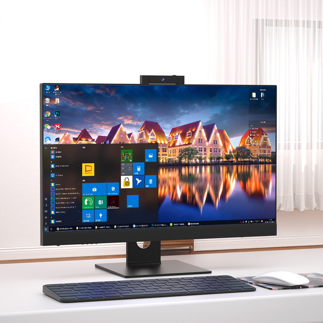 All-in-One PC I3/i5/i7/i9 23.8" FHD Touch Screen Desktop Computer with DVD Win 11 Pro SSD+HDD Storage for Office & Student Use