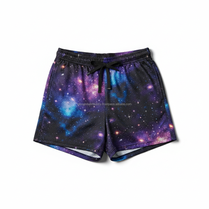Pantalones Cortos Deportivos de Malla para Hombre, Secado Rápido, Diseño OEM con Estampado de Galaxia y Nebulosa, Gráficos de Estrellas Cósmicas, para Verano - Product Image 1