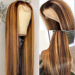 100% <b>Human</b> <b>Hair</b> Wholesale Straight Highlight 13x4 Transparent Lace <b>Human</b> <b>Hair</b> <b>Wigs</b> 10A Glueless <b>Human</b> <b>Hair</b> HD Full Lace <b>Wig</b> - Product Image 4