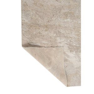 Tapis en laine et soie noués à la main Entropy Ivory, coton biologique, motif abstrait, pour couloir, salon, tapis en jute pour la décoration intérieure - Product Image 5