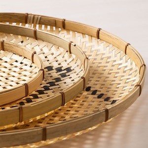 ตะกร้าไม้ไผ่ทรงกลมทำด้วยมือสไตล์โบฮีเมียน - Product Image 6
